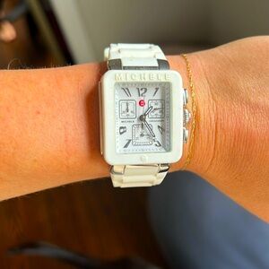 Michele white watch